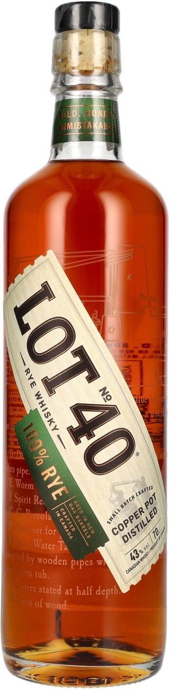 LOT No. 40 Canadian Rye Whisky 43% Vol. 0,7l