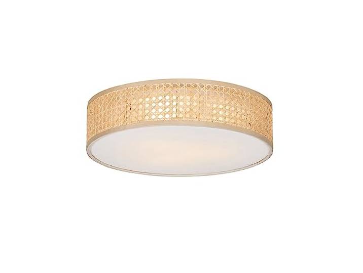 Qazqa tromma - Plafonnier - 3 lumière - Ø 40 cm - Naturel - Oriental - éclairage intérieur - Salon I Chambre I Cuisine I Salle à manger
