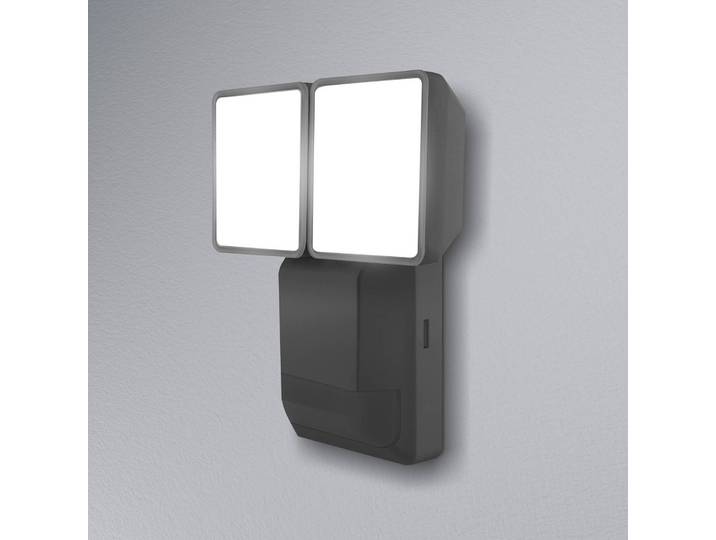 OSRAM LED-sensor buitenwandspot ENDURA PRO, grijs, IP55 PRO, alu / grijs / zink, Kunststof, LED buitenlamp