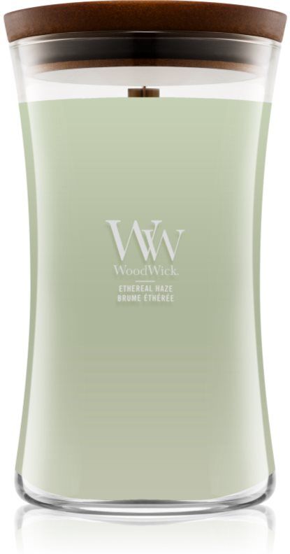 Woodwick Ethereal Haze scented candle with wooden wick 610 g