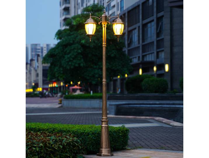 Style européen lampadaire cour pelouse lampe étanche lampe extérieure paysage parc Villa communauté clôture route ≈260CM