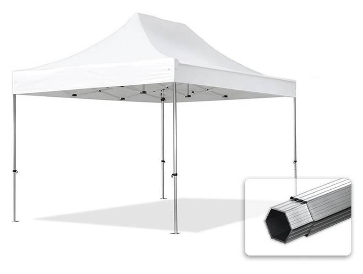 TOOLPORT 3x4\,5 m Tonnelle pliante Alu\, PVC 850\, blanc