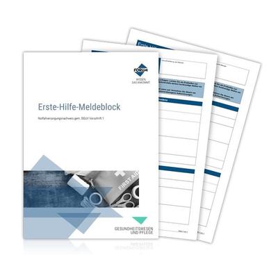 Erste-Hilfe-Meldeblock, Sonstige von Forum Verlag Herkert GmbH, Forum Verlag Herkert, 978-3-96314-209-3