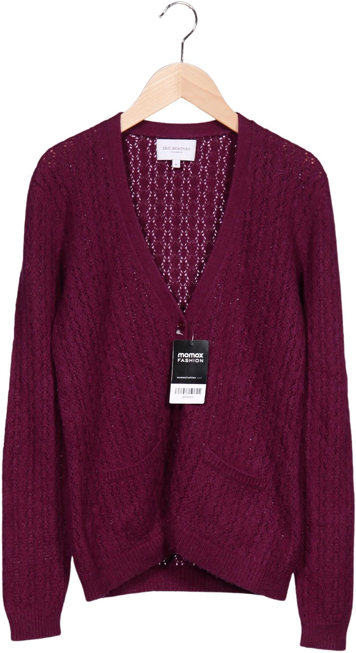Eric Bompard Damen Strickjacke, Bordeaux, Gr. M, Kaschmir - Second Hand