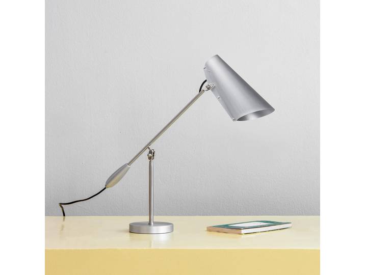Birdy Tischleuchte Grau - Northern - Wohnzimmer - Design - Metall - Einflammig