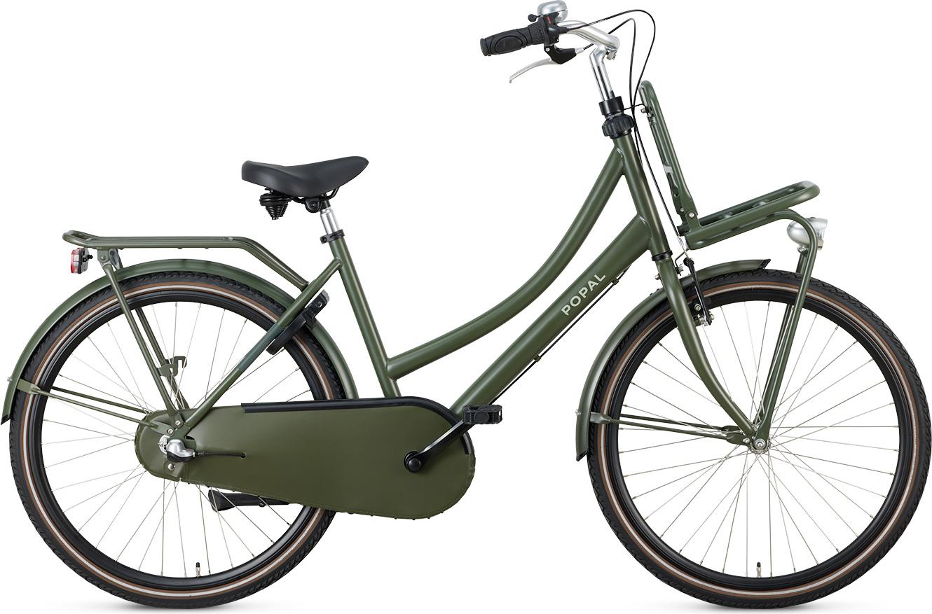 Popal Daily Dutch Basic+ N3 - Kinder Hollandrad - Citybike - 26 Zoll - Armeegrün