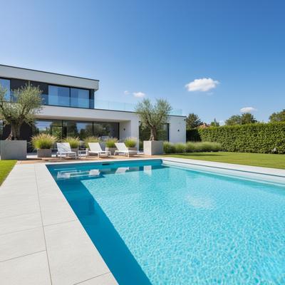 Rechteckpool mit Skimmer 3,0x7,0m Bay