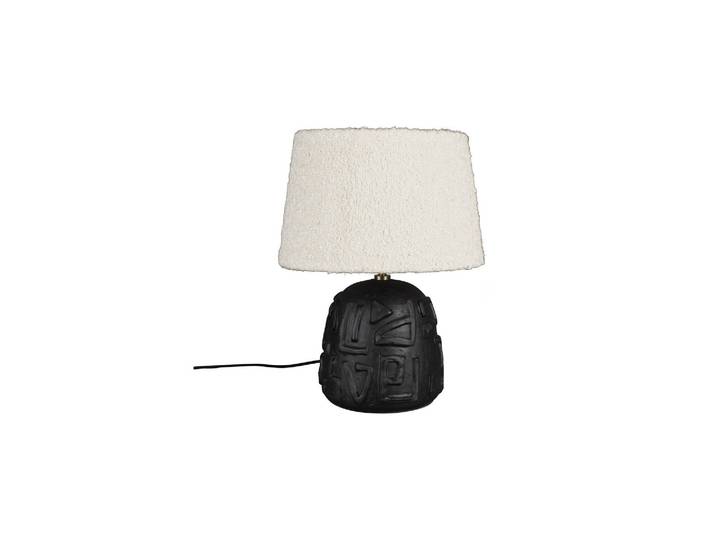 Lampe à poser en céramique noir Renzo