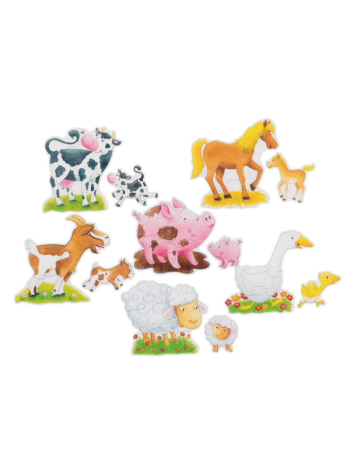 Goki Wooden Jigsaw Puzzle Farm Animals 25 pcs.