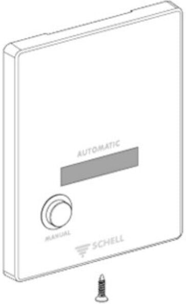Schell Plaque avant WC EDITION E déclenchement manuel, acier inoxydable (258802899)
