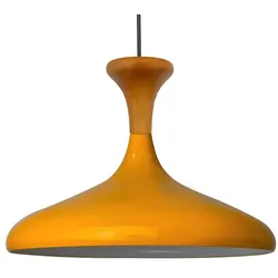 Bamyum Champion aus Holz Metall E27 Moderne Gelb Hängelampe