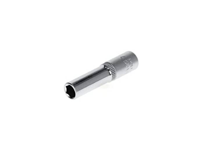 GEDORE red Steeksleutelinzetstuk lang, moeren, 1/4'' 6,3 mm aandrijving, 6-kant, 7 mm breedte, gereedschap, R41000709, staal