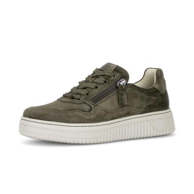 Sneaker GABOR "Sneaker low", Damen, Gr. 37,5, grün, Schuhe Sneaker