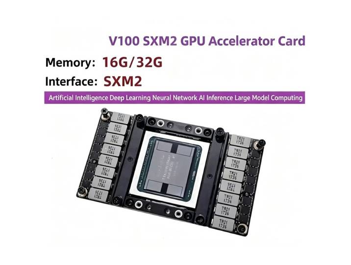 Accélérateur GPU V100 16G SXM2, carte graphique pour IA, apprentissage profond, station de travail, matériel informatique, équipement de formation
