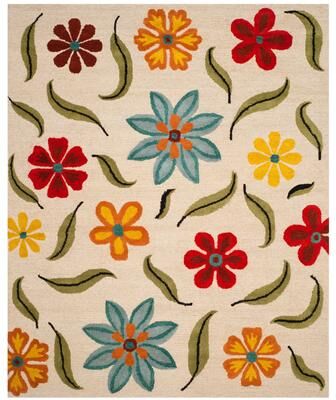 SAFAVIEH Handmade Blossom Aggie Modern Floral Wool Rug