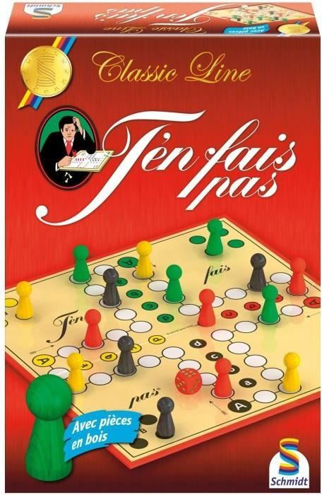 Schmidt Spiele Classic Line Brettspel T'en Fais Pas met houten figuren