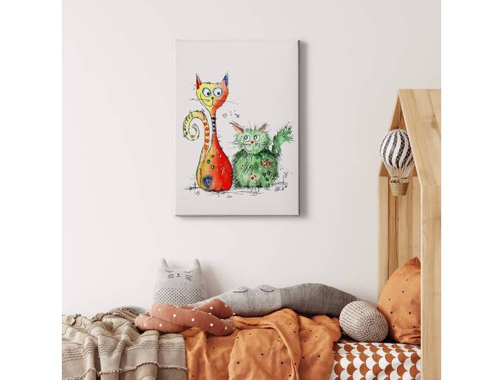Impression sur toile Best Friends 50 x 70cm Vert