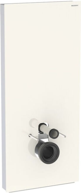 Geberit Module WC mural Monolith Plus H 114 cm, verre satiné gris sable, face alu (131231JL7)