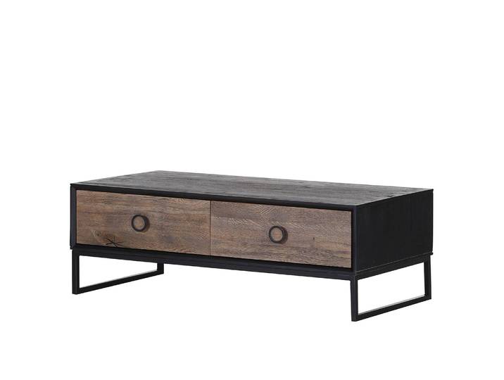 Table basse I 115 x 40 x 62cm Marron/Noir