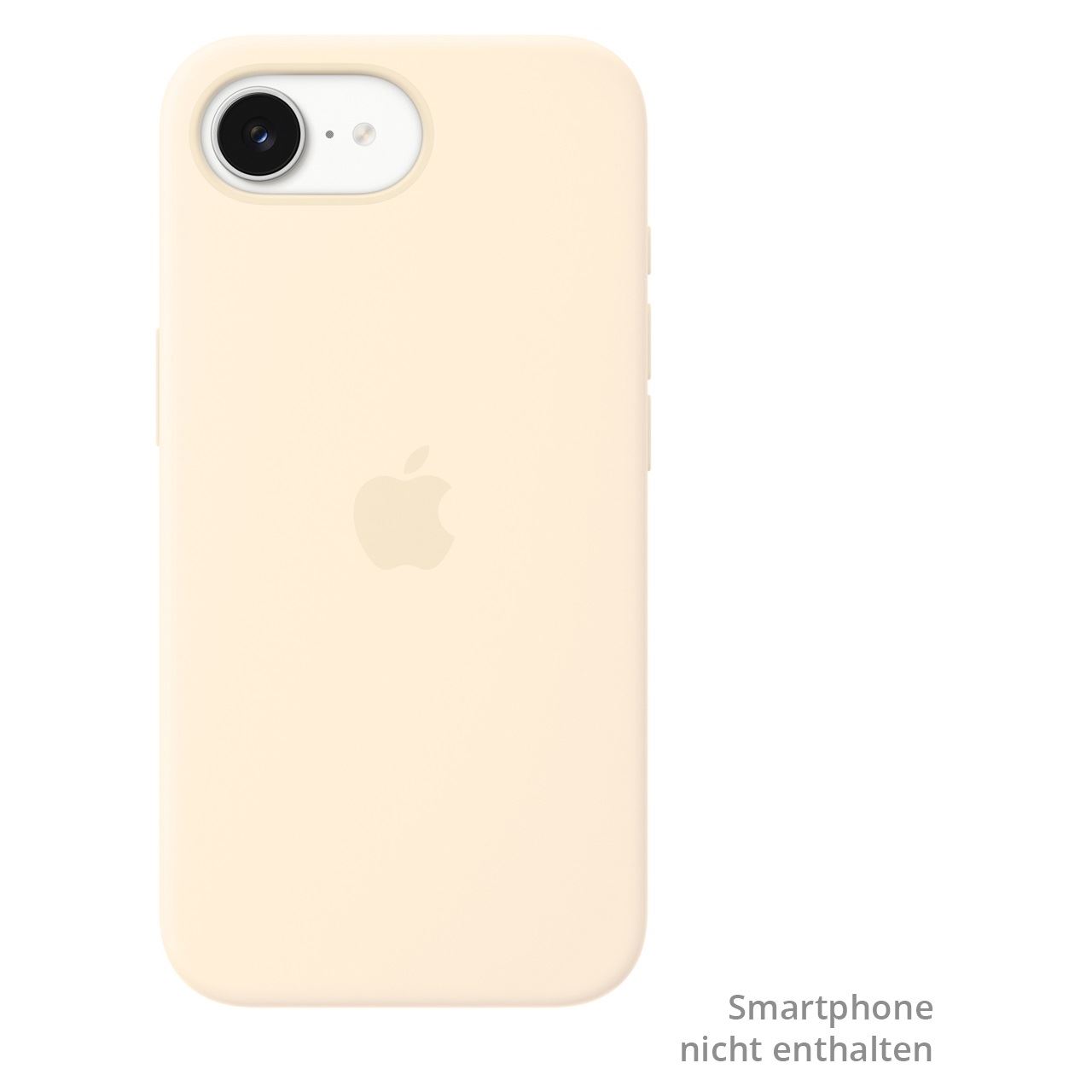 Apple Silikon Case mit MagSafe Handyhülle für iPhone 17e vanille