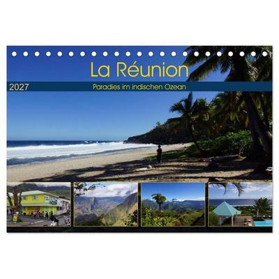 La Réunion - Paradies im indischen Ozean (Tischkalender 2027 DIN A5 quer), CALVENDO Monatskalender