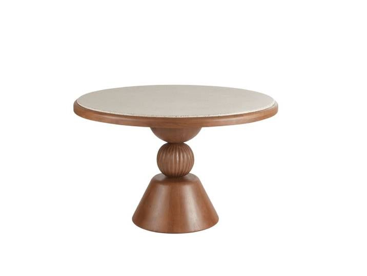 Tisch aus massivem Mangoholz für 6 Personen D120cm