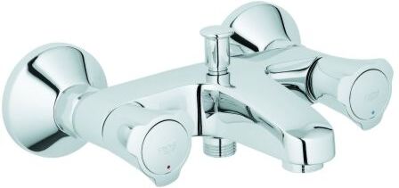 Grohe Costa 2 Griff Wannenarmatur 25450001 chrom, Aufputz