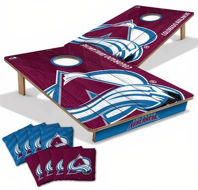 Skip's Garage Colorado Avalanche NHL Tailgate Cornhole Board Set