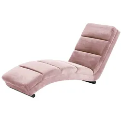Relaxliege in Altrosa Samt modern
