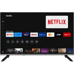 JVC Fernseher 43 Zoll Smart TV powered by TiVo Full HD, HDR TV mit Triple-Tuner, LED TV LT-43VF7555 (43", LED, Full HD), TV, Schwarz