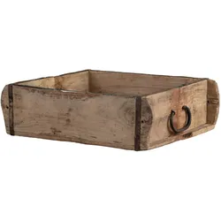 Chic Antique Alte Backsteinform doppelt unikat, 22,5x22,5x7,5 cm