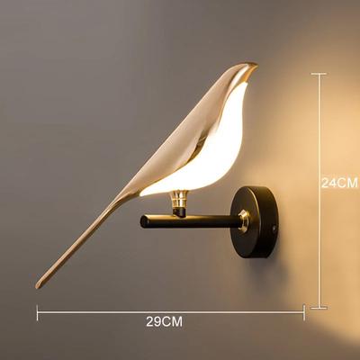 Modern Harvest Tools & Trends Nordic Golden Bird LED Wall Lights For Living Room Decoration, Creative Wall Lamps, Bedroom Bedside Sconces 1 Bird