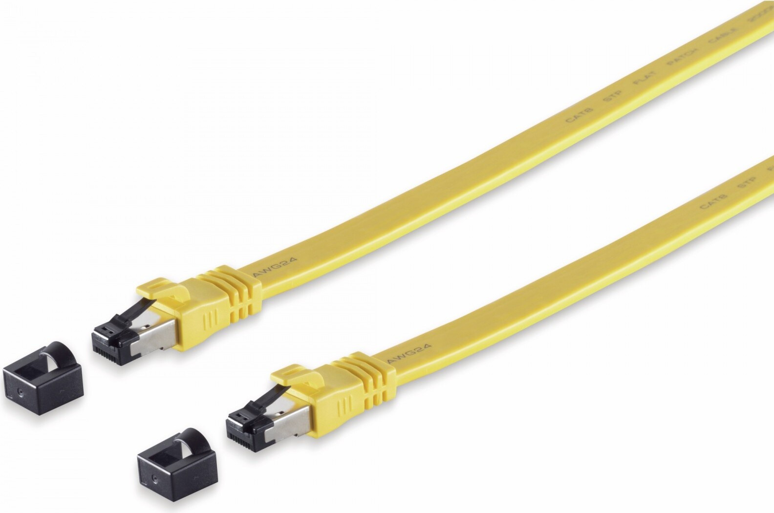 S-CONN Cat8.1 U/FTP STP Netwerkkabel RJ-45 naar RJ-45, Geel