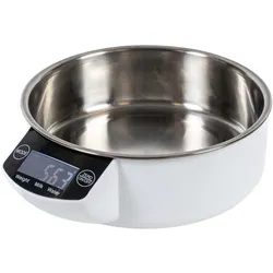 Duvoplus Hundenapf und Katzennapf mit digitaler Waage (100 cl), Futternapf