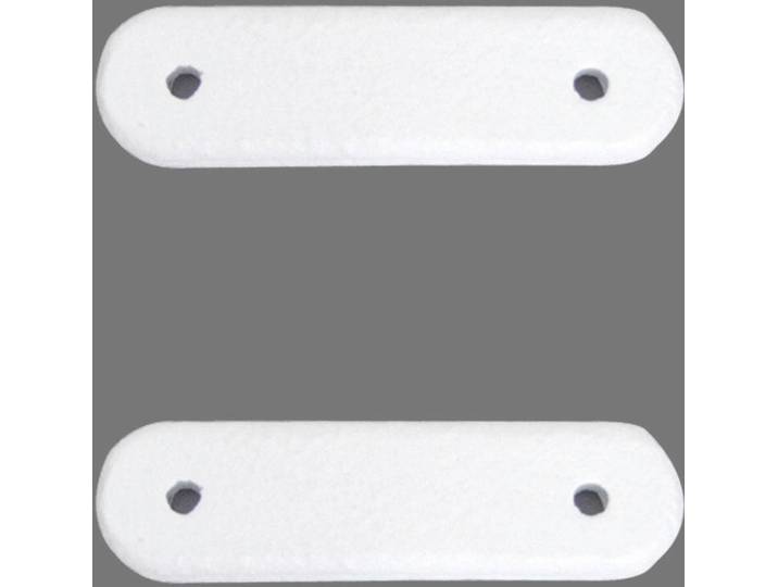 Bleistäbchen GOOD LIFE Ivy Gr. 2, weiss (weiß), B:5,7cm L:1cm, Metall, Beschwerungsgewichte, Bleistäbchen, zum Einsetzen oder Einnähen