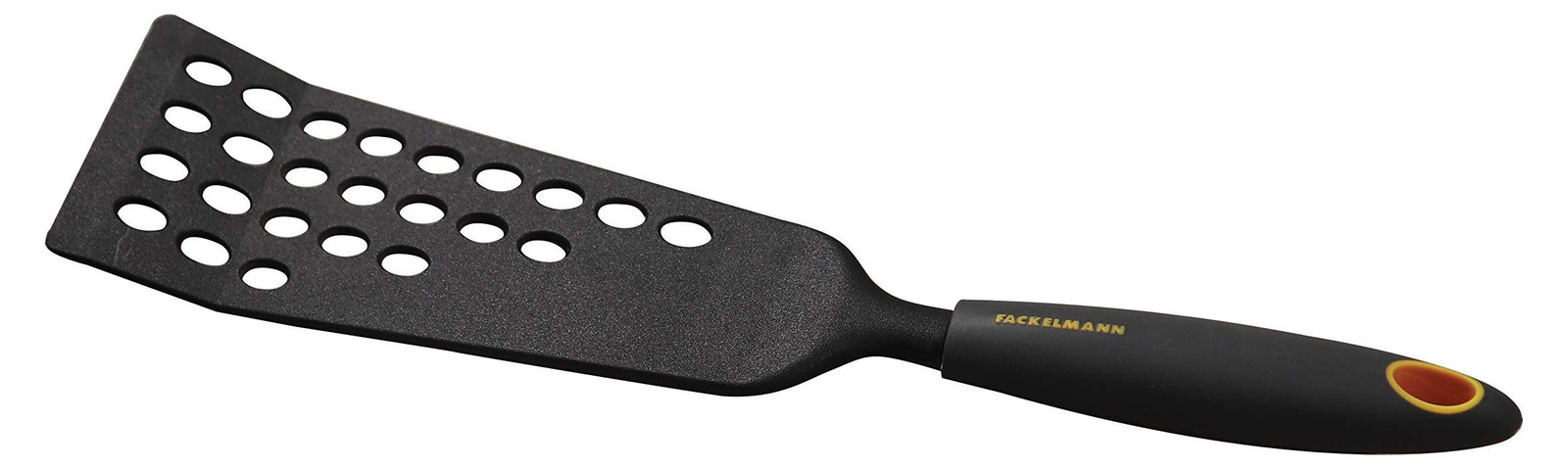 Dripio Gepocheerde spatel, 33 cm, nylon/siliconen, zwart/oranje