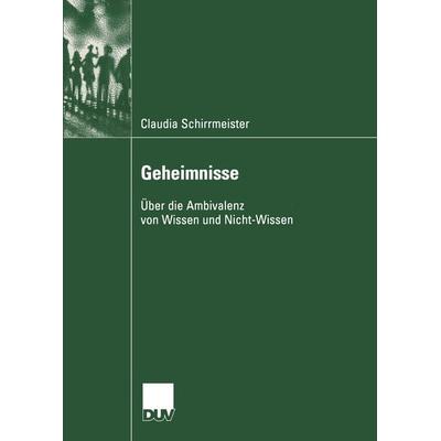 Geheimnisse, Taschenbuch von Claudia Schirrmeister, Deutscher Universitätsverlag, 978-3-8244-4582-0