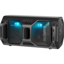 Defender Rage Stereo portable speaker Black (4 h), Bluetooth Lautsprecher, Schwarz
