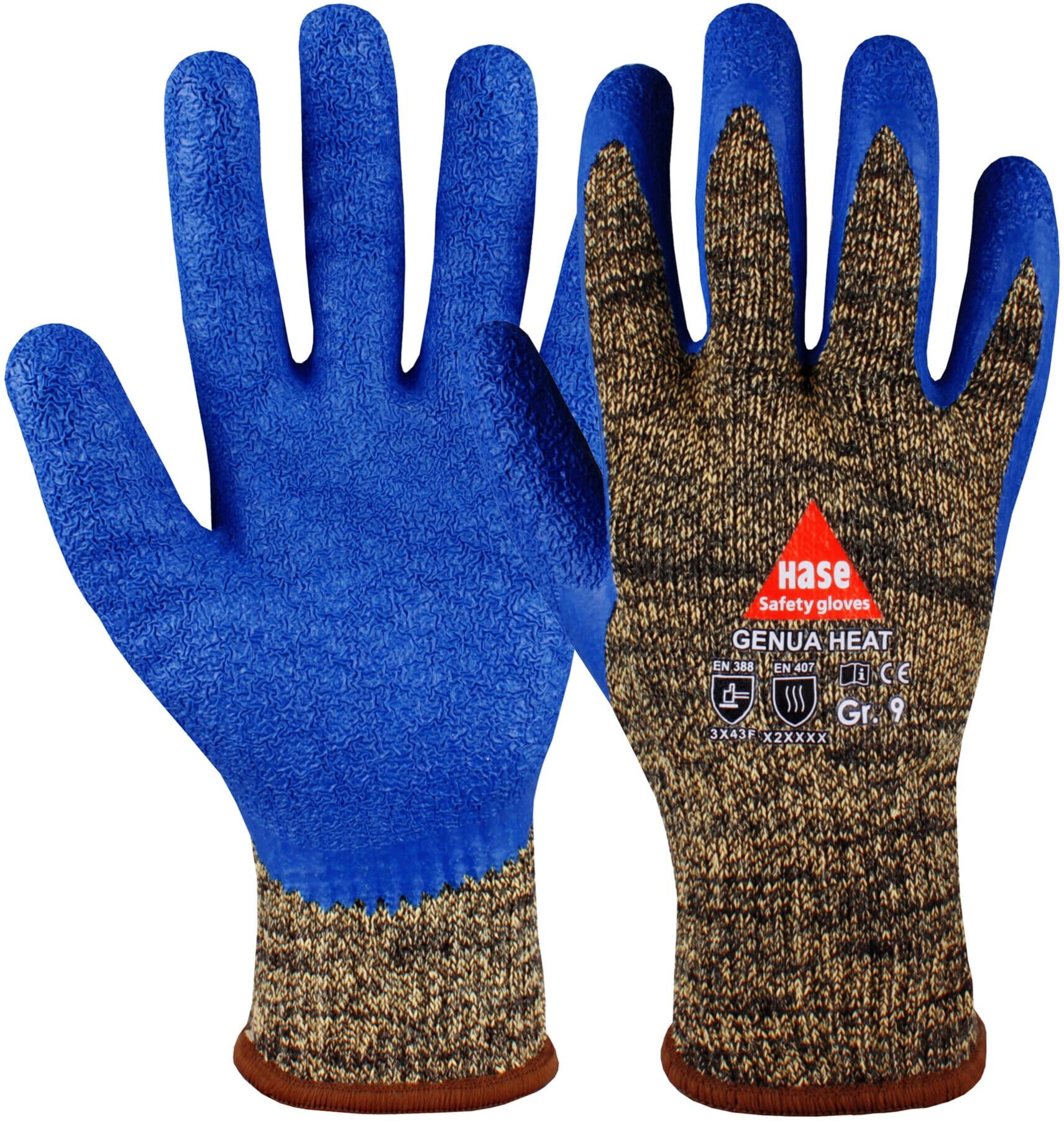 Hase Genua Heat Schnittschutzhandschuh aus Aramid-Hybridgarn Größe 9 (508515-9)