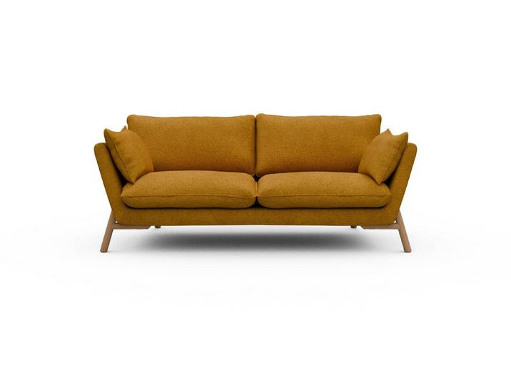 moebelfaktor Sofa Emil 2-Sitzer, schräg gestellte Armlehnen, hoher Rücken