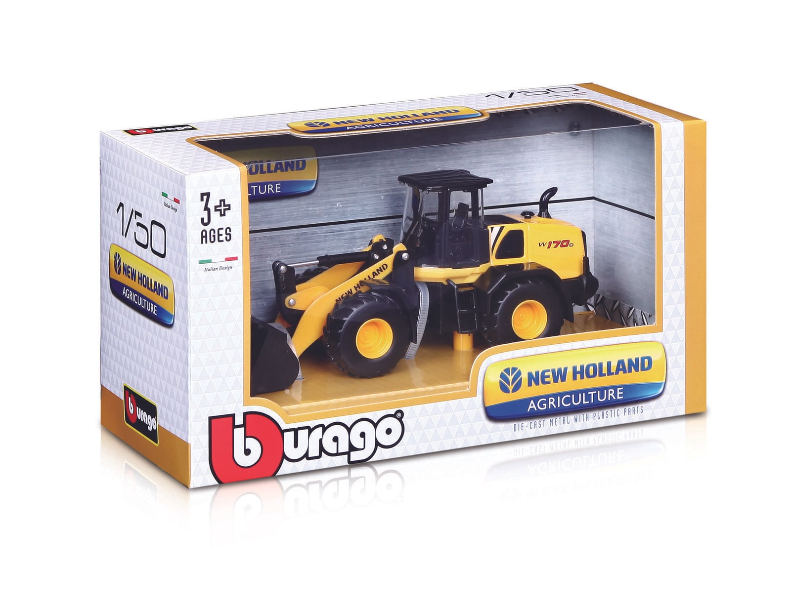 Bburago Bouwmachines set van 12 stuks schaal 1:50