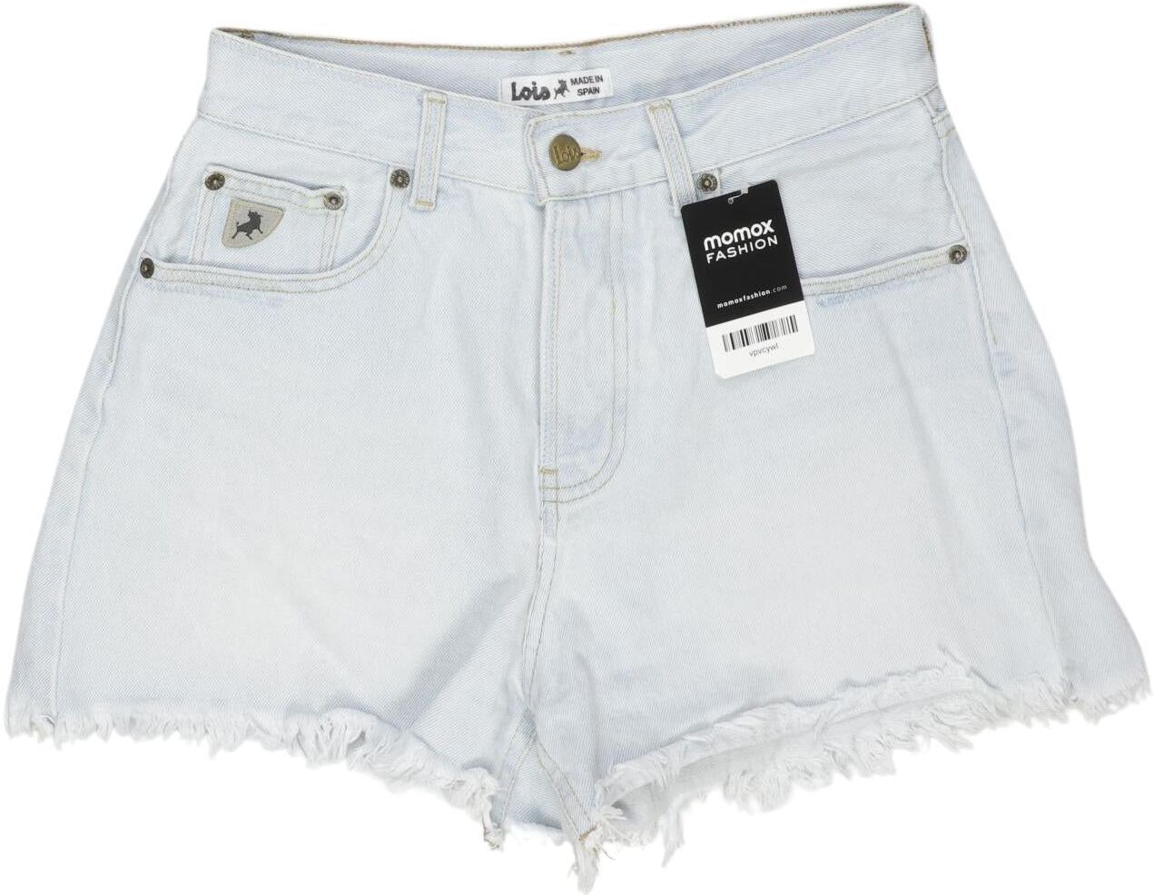 Lois Damen Shorts, Hellblau, Gr. W26, Baumwolle - Second Hand
