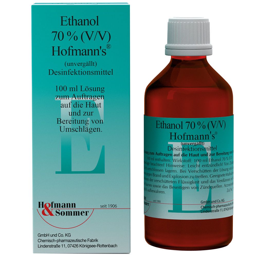Ethanol 70% V/V Hofmann's 100 ml Lösung