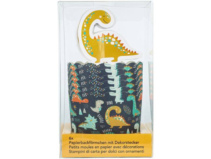Backform mit Aufstecker Dinosaurier
