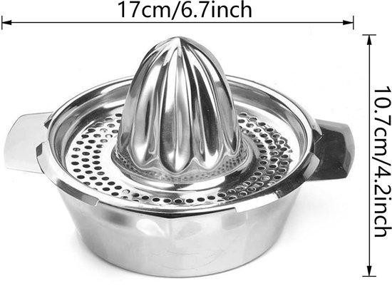 Benza Ibenzoa handmatige citruspers van roestvrij staal, diameter 17 cm