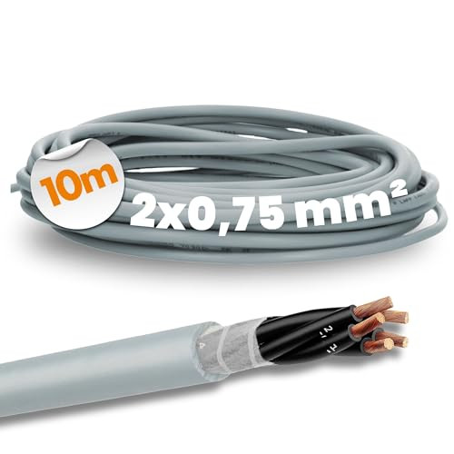 Lapp ÖLFLEX CLASSIC FD 810 stuurstroomkabel 2x0,75 mm² grijs, 10 meter zeer flexibele sleepkettingkabel