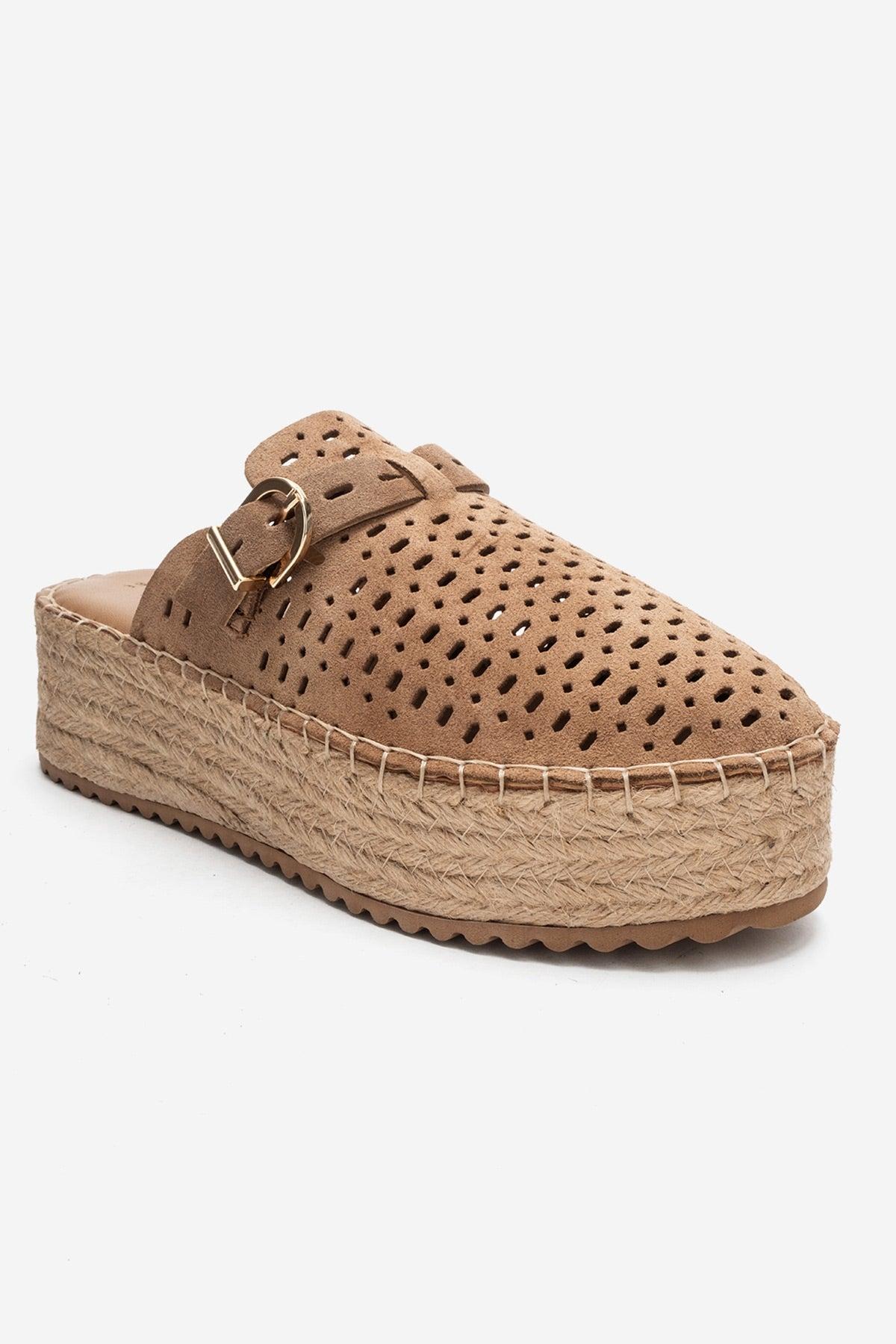 Forever & Always Louis Plateau-Sandale aus Leder - Braun