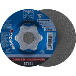 PFERD TOOLS CC-GRIND-FLEX Schleifscheibe Speziallinie SGP STEEL für Stahl - 64188116