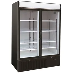 CombiSteel Tiefkühlschrank 2 Glastüren
