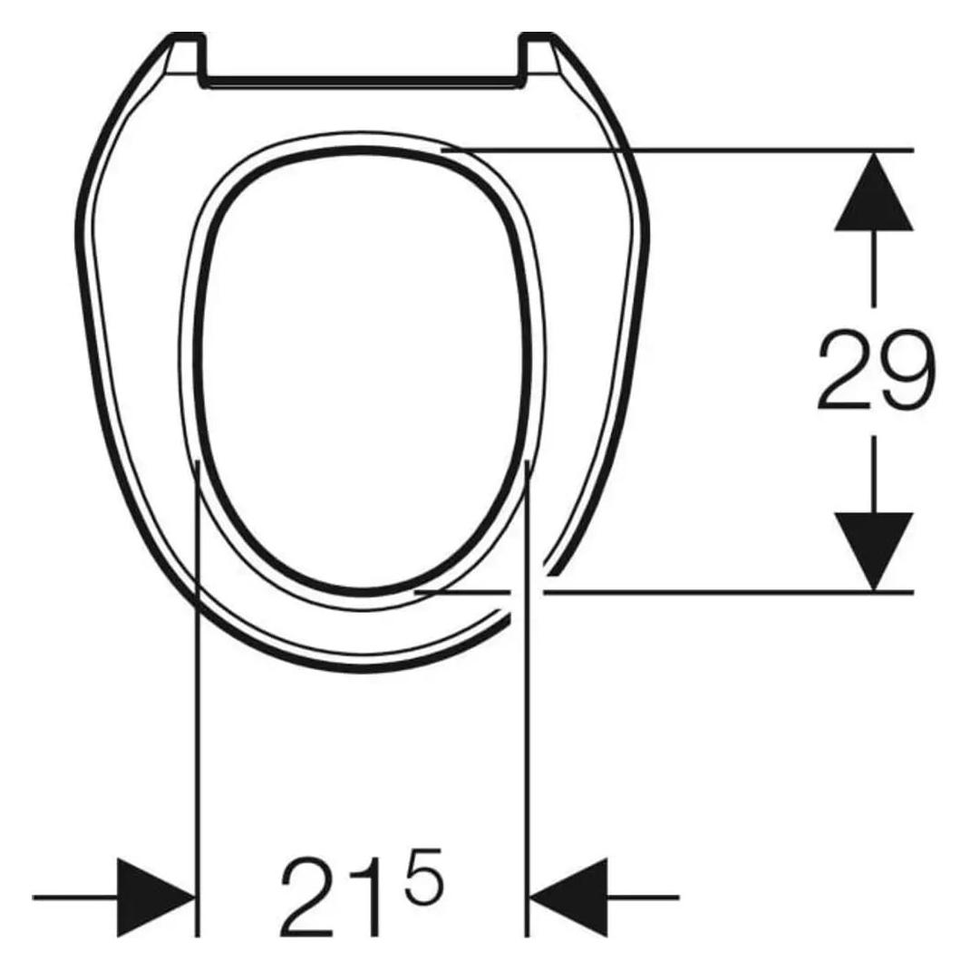 Geberit WC-Sitzring zu Balena 8000 / 8000plus, weiss-alpin (250066111)